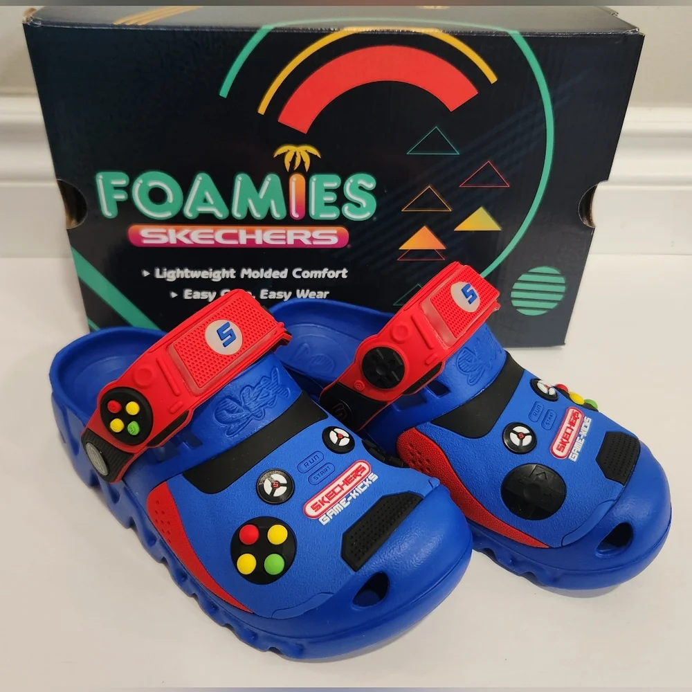 Skechers Foamies Game-Kicks Light Up Shoes
